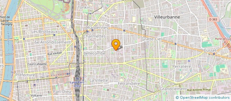 localisation de l'entreprise CT INDUSTRIE  VILLEURBANNE