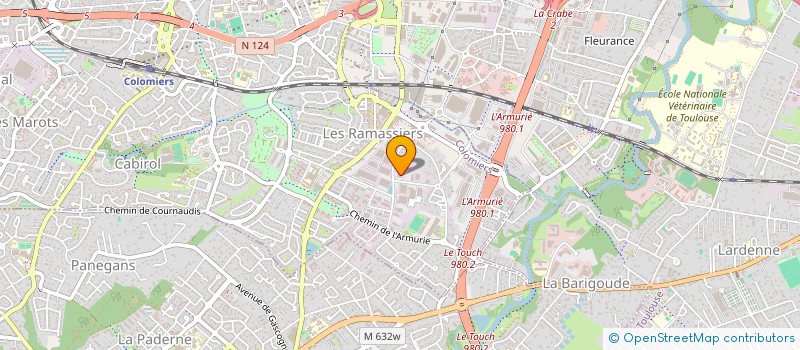 localisation de l'entreprise CT INGENIERIE à COLOMIERS