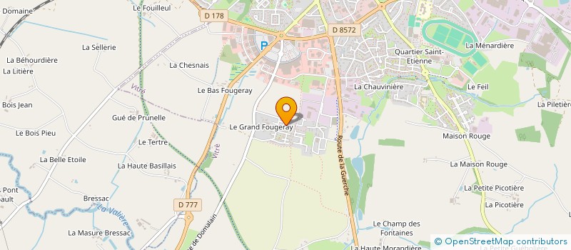 localisation de l'entreprise CT INTERIEUR à VITRE