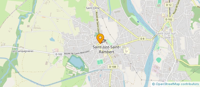 localisation de l'entreprise CT INVESTISSEMENT  SAINT-JUST-SAINT-RAMBERT