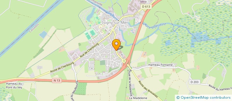 localisation de l'entreprise CT-ISIGNY à ISIGNY-SUR-MER