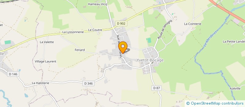 localisation de l'entreprise CT LA COTE OUEST  YVETOT-BOCAGE