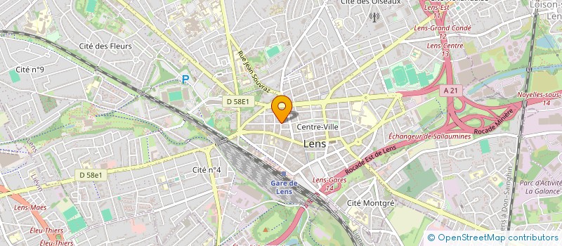 localisation de l'entreprise CT LOGISTIQUE  LENS