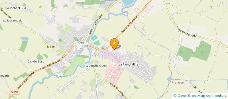 localisation de l'entreprise CT LOMBEZ  LOMBEZ