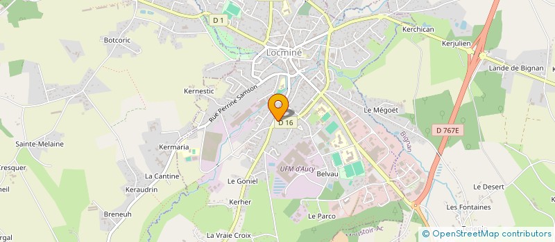 localisation de l'entreprise CT MENUISERIE  LOCMINE