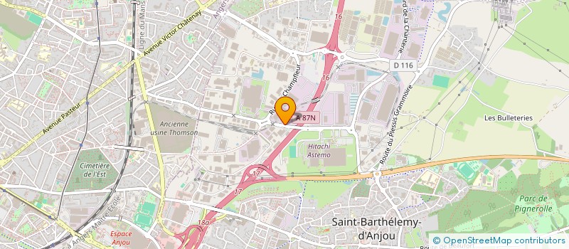 localisation de l'entreprise CT PASSION  SAINT-BARTHELEMY-D'ANJOU