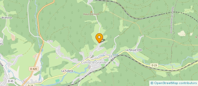 localisation de l'entreprise CT PATRIMOINE ET FORMATION  PROVENCHERES-ET-COLROY