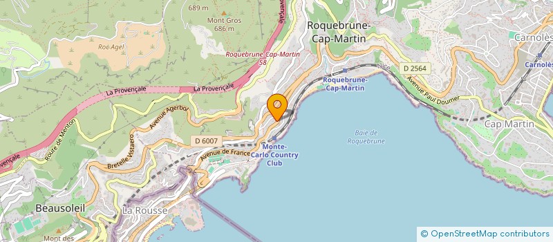 localisation de l'entreprise CT PRESTIGE COMMUNICATION à ROQUEBRUNE-CAP-MARTIN