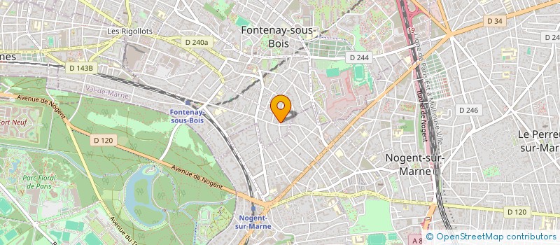 localisation de l'entreprise CT RH à FONTENAY-SOUS-BOIS