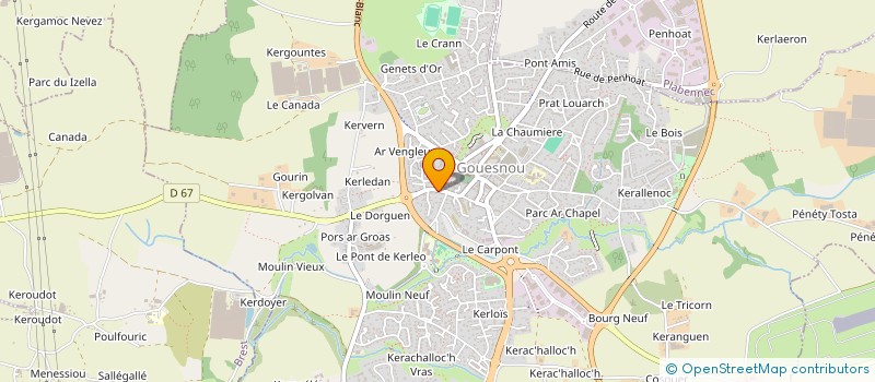 localisation de l'entreprise CT SAINT MATHIEU  GOUESNOU