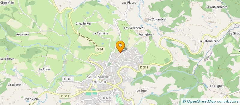 localisation de l'entreprise CT STEEL  SAINT-MARTIN-EN-HAUT