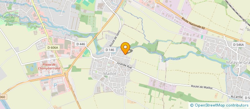 localisation de l'entreprise CT TROYES RESTAURATION  MAILLOT