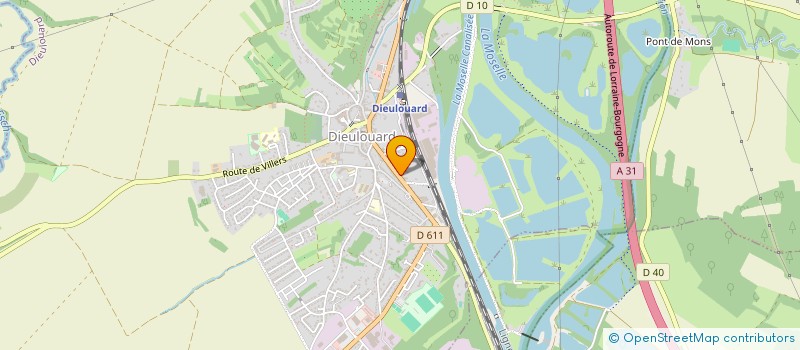 localisation de l'entreprise CT VAL  DIEULOUARD