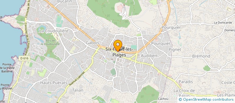 localisation de l'entreprise CT VAROIS D'AMINCISSEMENT D'ESTHETIQUE à SIX-FOURS-LES-PLAGES