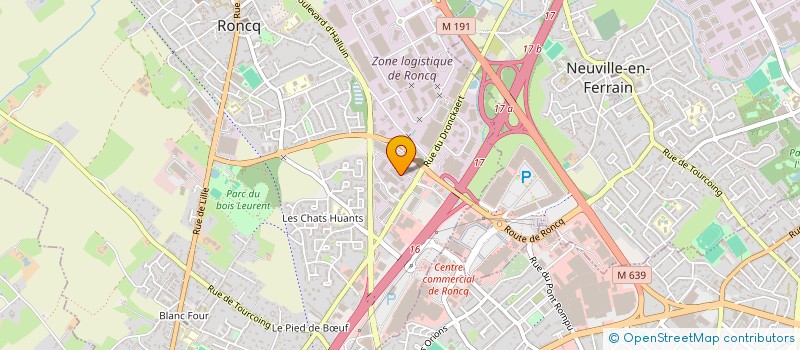 localisation de l'entreprise CT YG RONCQ  RONCQ