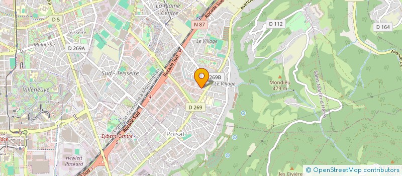 localisation de l'entreprise CT2I-(CONCEPT TELEMAT INGENIE INFORMAT)  SAINT-MARTIN-D'HERES