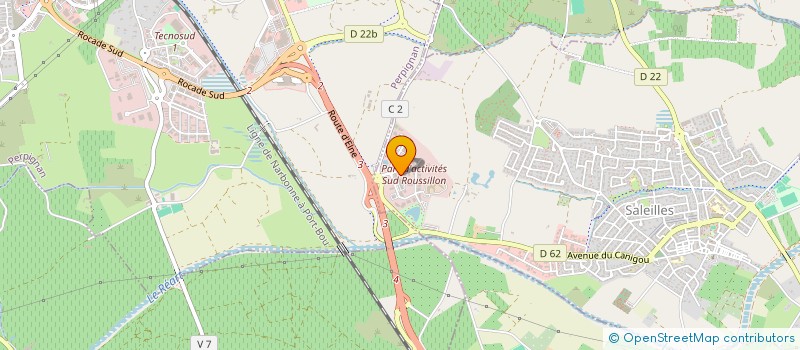localisation de l'entreprise CT2P  SALEILLES