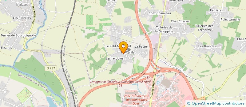 localisation de l'entreprise CT2S à CHAMPNIERS