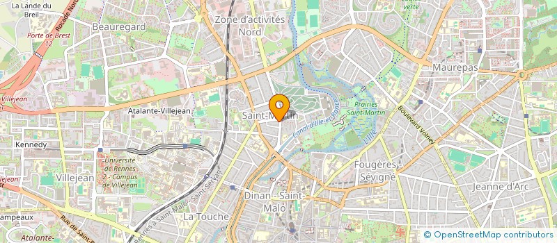 localisation de l'entreprise CTA à RENNES