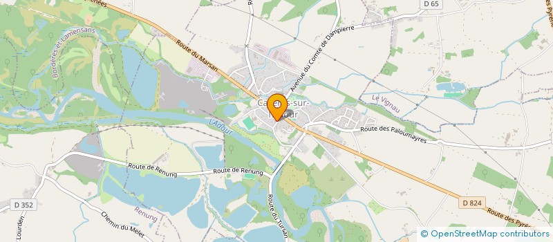 localisation de l'entreprise CTA  CAZERES-SUR-L'ADOUR