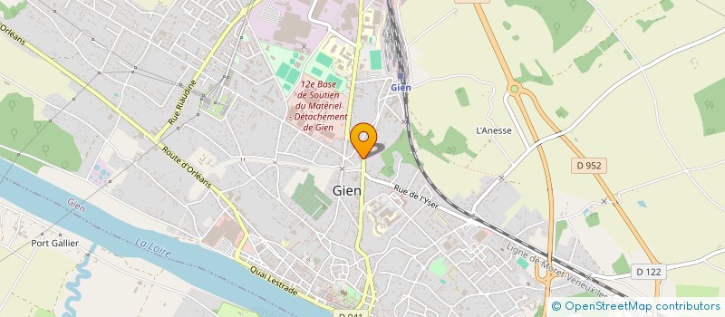 localisation de l'entreprise CTA 45 à GIEN