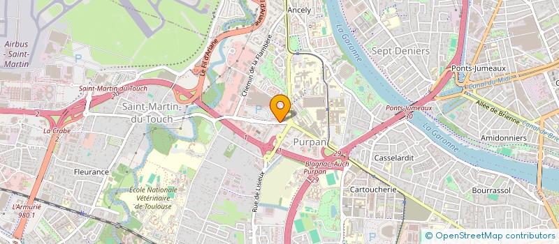 localisation de l'entreprise CTA à TOULOUSE