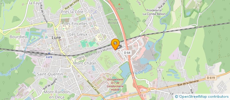 localisation de l'entreprise CTA  EPINAL