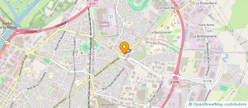 localisation de l'entreprise CTA ANGERS MONPLAISIR à ANCENIS-SAINT-GEREON