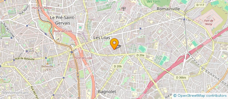 localisation de l'entreprise CTA BAGNOLET ET LES LILAS à BAGNOLET