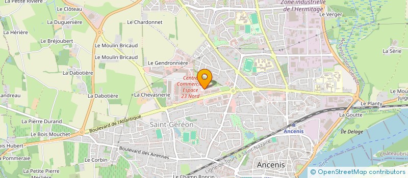 localisation de l'entreprise CTA BEAUVOIR  ANCENIS-SAINT-GEREON