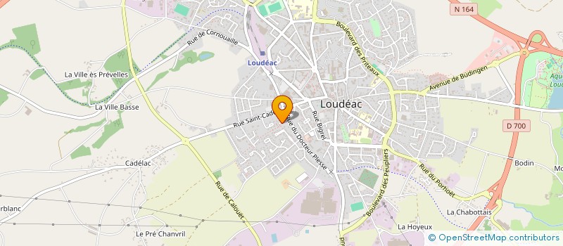 localisation de l'entreprise CTA BEUREL à LOUDEAC