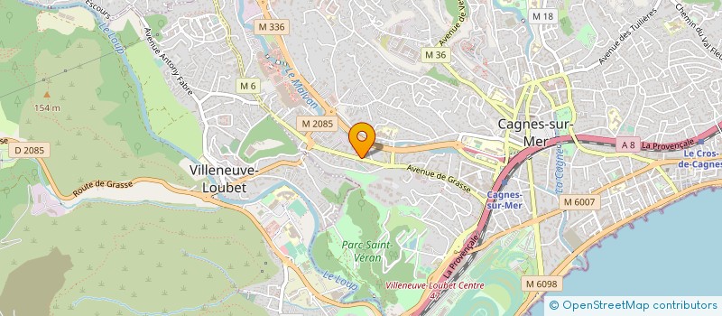 localisation de l'entreprise CTA CALVI à CAGNES-SUR-MER