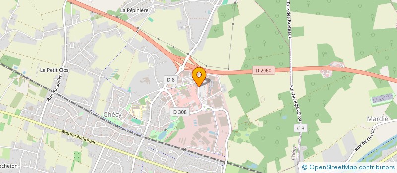 localisation de l'entreprise CTA CHECY BELLES RIVES SARL à CHECY