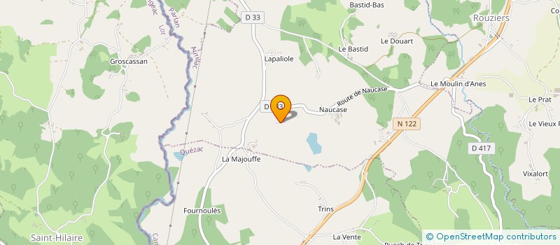 localisation de l'entreprise CTA ENERGIE SOLAIRE à LE TRIOULOU