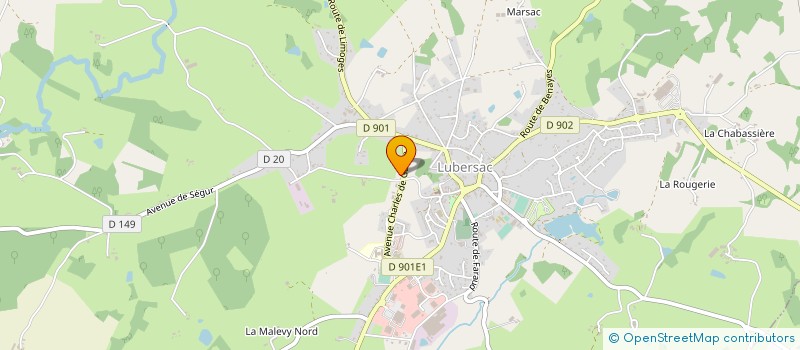 localisation de l'entreprise CTA LUBERSAC à LUBERSAC