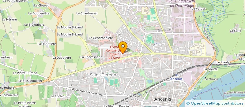 localisation de l'entreprise CTA MACHECOUL SUD à ANCENIS-SAINT-GEREON