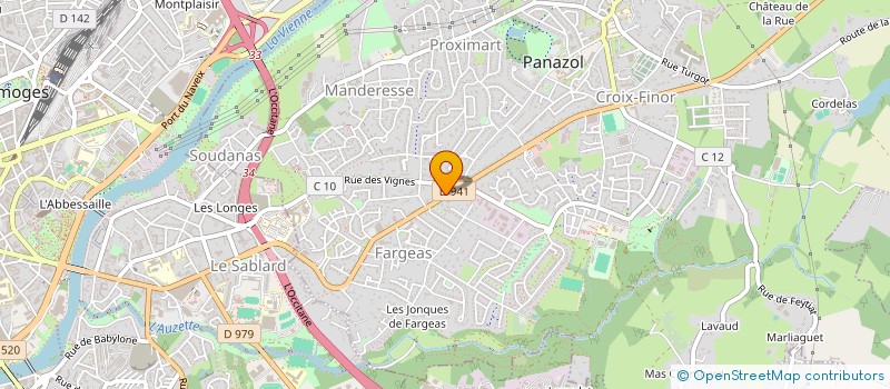 localisation de l'entreprise CTA PANAZOL à PANAZOL