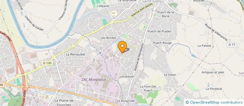 localisation de l'entreprise CTA SAINT JUERY  SAINT-JUERY