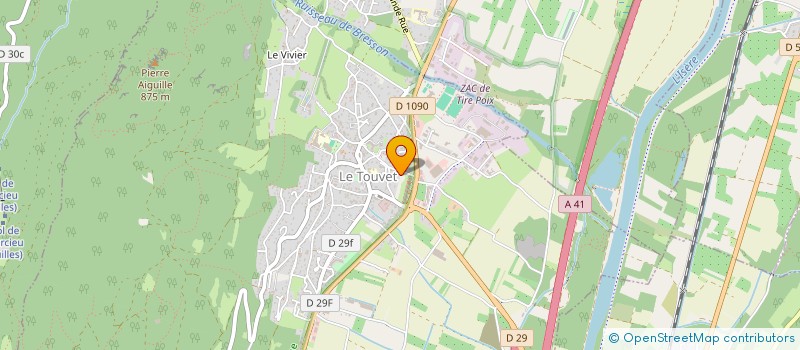 localisation de l'entreprise CTA ST EGREVE  LE TOUVET