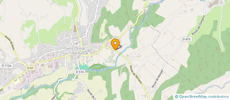 localisation de l'entreprise CTA VOSSIER  SAINT-DONAT-SUR-L'HERBASSE