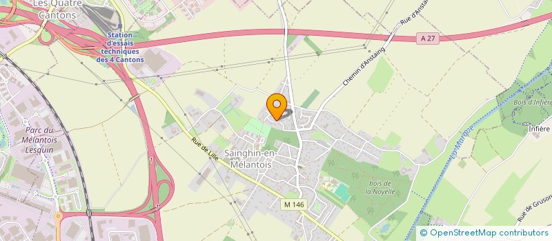 localisation de l'entreprise CTAC WEB à SAINGHIN-EN-MELANTOIS