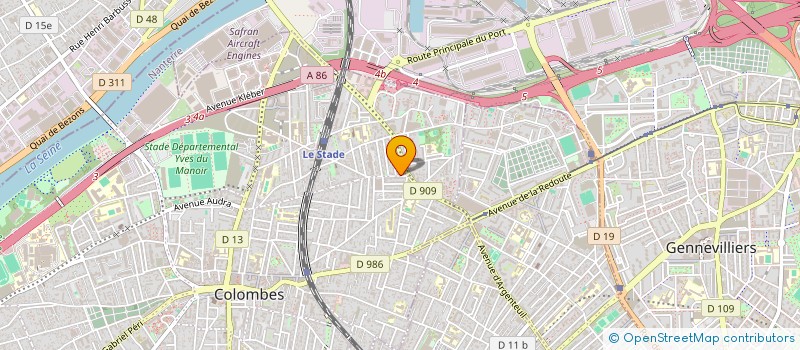 localisation de l'entreprise CTAPA à COLOMBES