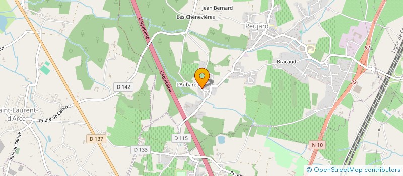 localisation de l'entreprise CTATECH  PEUJARD