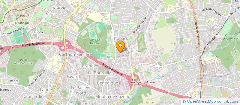 localisation de l'entreprise CTATT  TALENCE