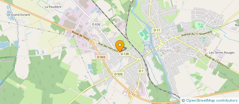 localisation de l'entreprise CTB à VILLEDIEU-SUR-INDRE