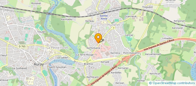 localisation de l'entreprise CTB  PLUNERET