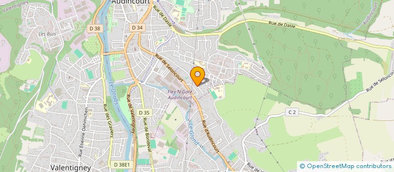 localisation de l'entreprise CTB  AUDINCOURT