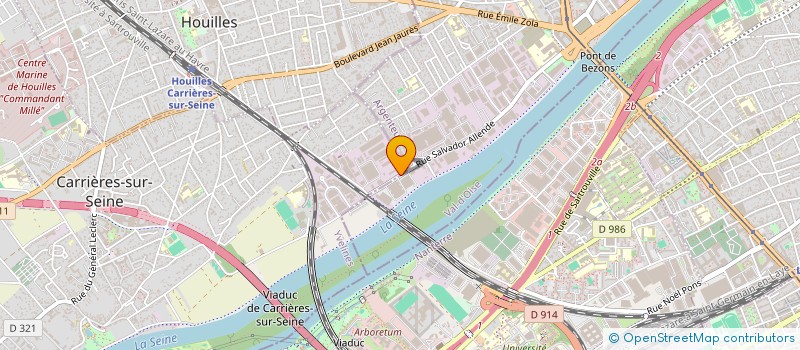 localisation de l'entreprise CTBA à CARRIERES-SUR-SEINE