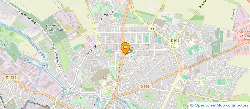 localisation de l'entreprise CTBI CONSTRUCTION à AMIENS