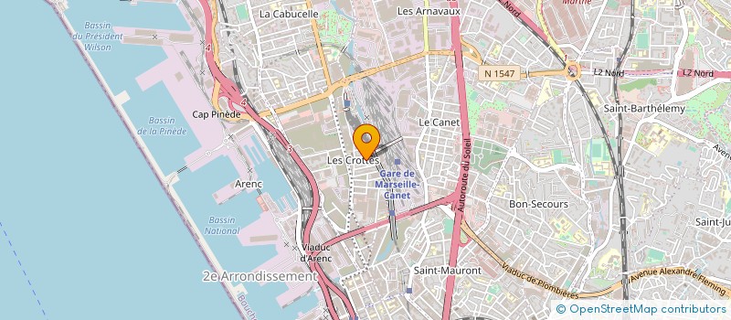 localisation de l'entreprise CTBI ENTREPRISES à MARSEILLE